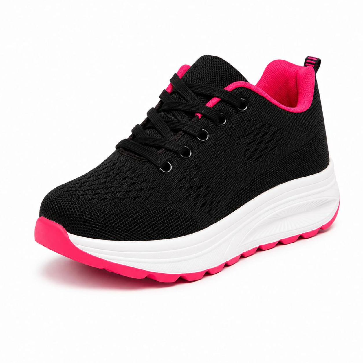 Adidași Sport Damă Urban Flex – Negru cu Roz